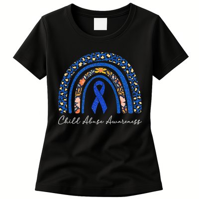 Stand Up For Children Child Abuse Prevention Month Womens T-Shirt