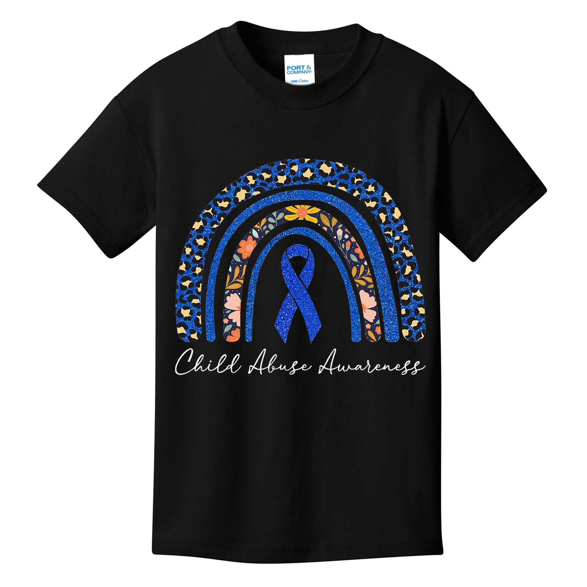 Stand Up For Children Child Abuse Prevention Month Kids T-Shirt
