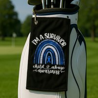 Stand Up For Children Child Abuse Awareness And Prevention Golf Towel