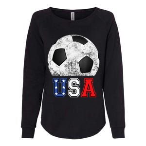 Soccer USA Football Soccer Ball Womens California Wash Sweatshirt