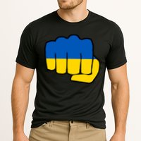 Support Ukraine Flag Fist Cooling Performance Crew T-Shirt