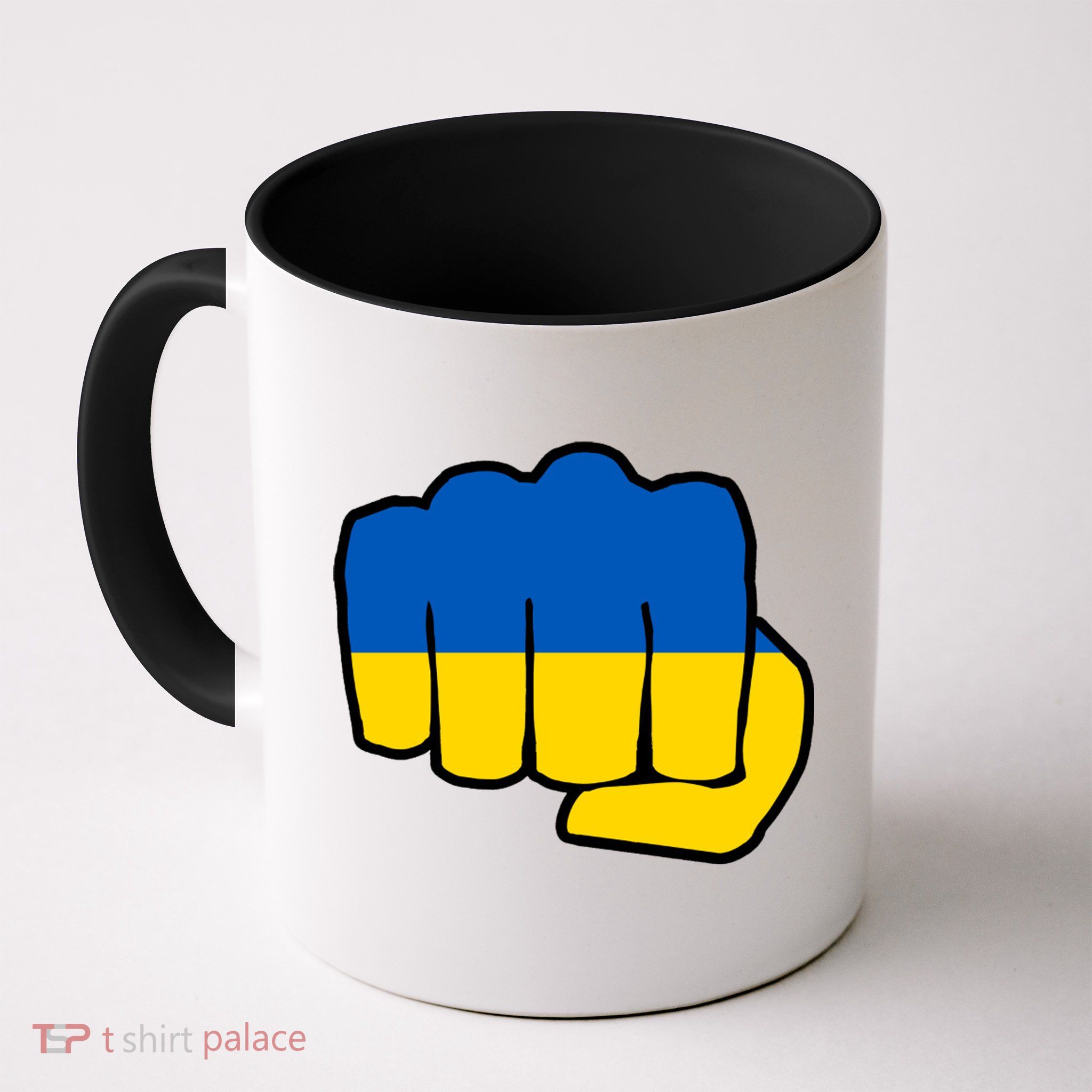 Support Ukraine Flag Fist Mug