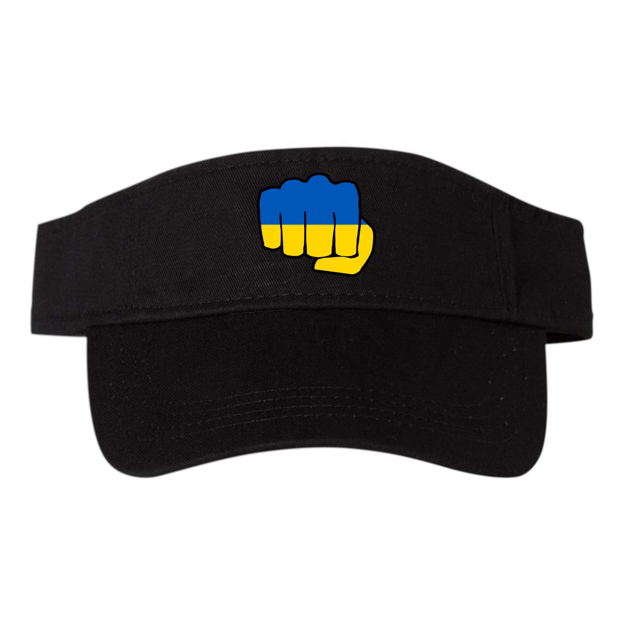 Support Ukraine Flag Fist Visor