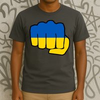 Support Ukraine Flag Fist T-Shirt