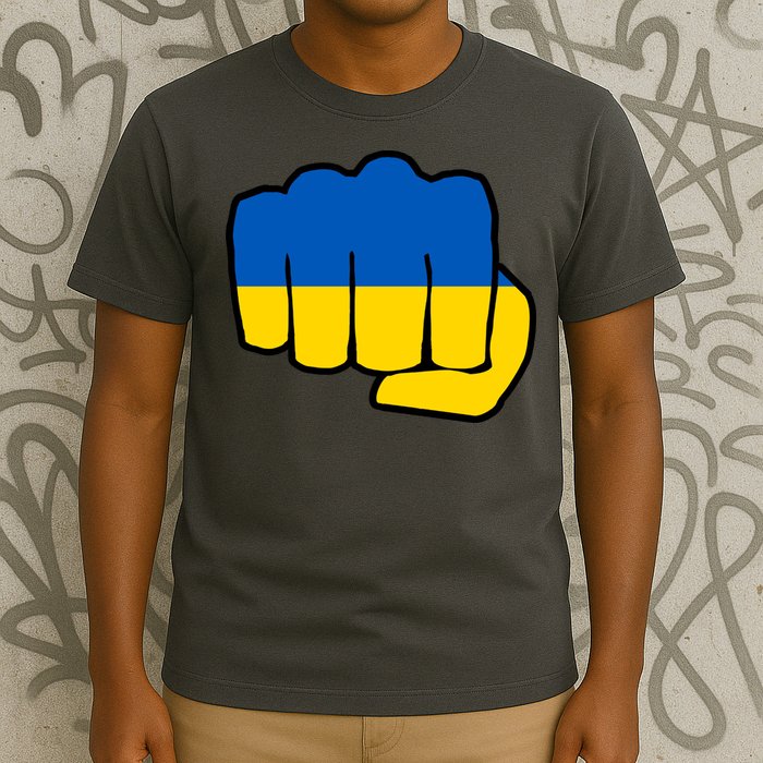 Support Ukraine Flag Fist T-Shirt