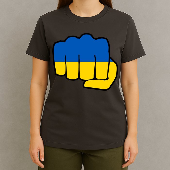 Support Ukraine Flag Fist T-Shirt