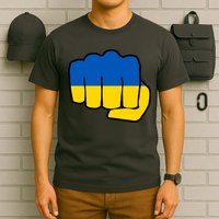 Support Ukraine Flag Fist T-Shirt