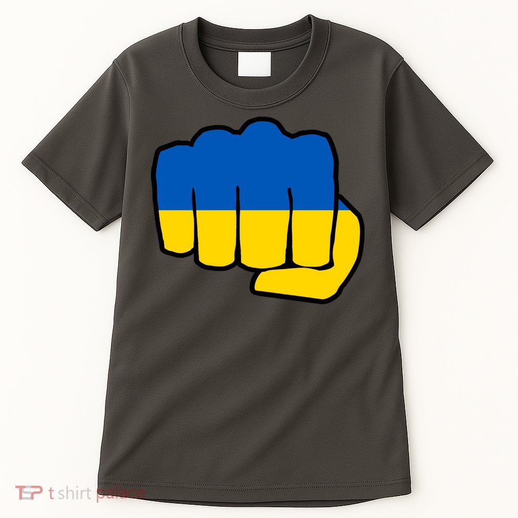 Support Ukraine Flag Fist Tall T-Shirt