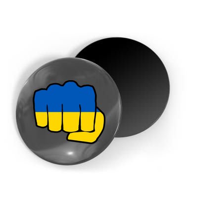 Support Ukraine Flag Fist Magnet