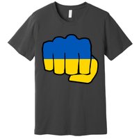 Support Ukraine Flag Fist Premium T-Shirt