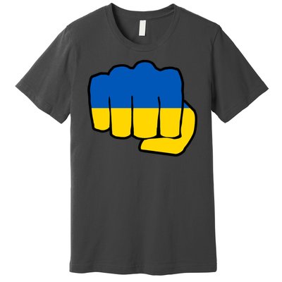 Support Ukraine Flag Fist Premium T-Shirt