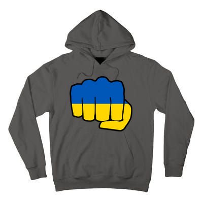 Support Ukraine Flag Fist Tall Hoodie