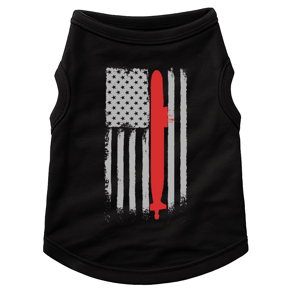Submarine Usa Flag Gift For Submariner Doggie Tank