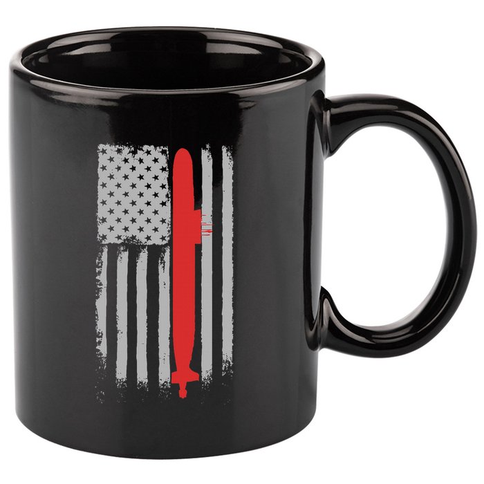 Submarine Usa Flag Gift For Submariner 11oz C Handle Ceramic Mug