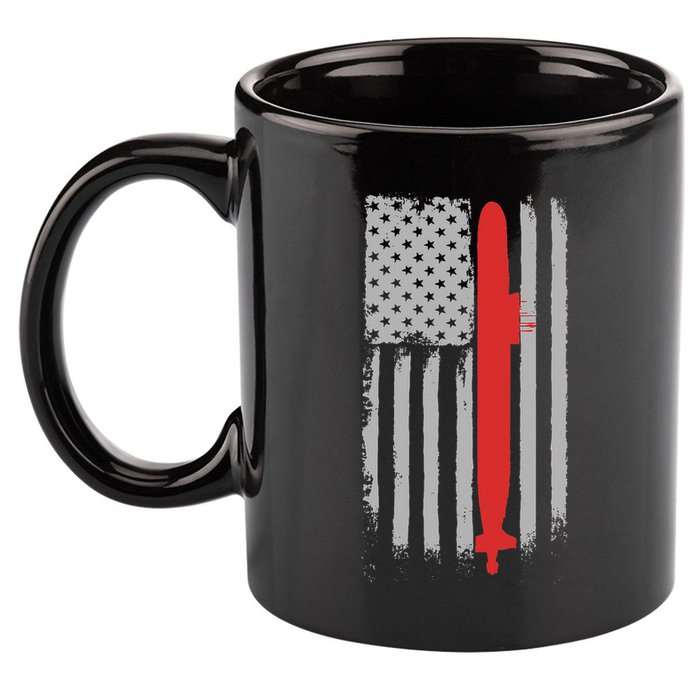 Submarine Usa Flag Gift For Submariner 11oz C Handle Ceramic Mug