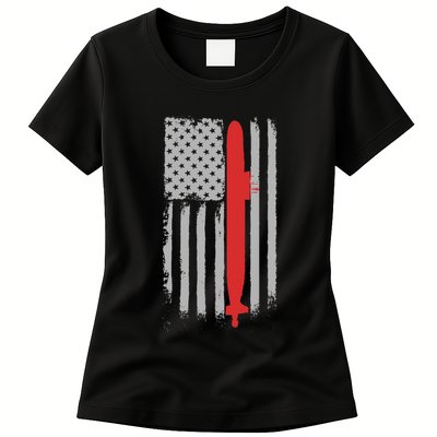 Submarine Usa Flag Gift For Submariner Womens T-Shirt