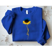 Sunflower Ukrainian Flag Tee I Stand With Ukraine Peace Gift Sweatshirt