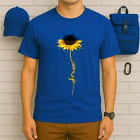 Sunflower Ukrainian Flag Tee I Stand With Ukraine Peace Gift T-Shirt