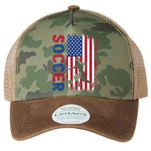 Soccer Usa Flag For Soccer Lover Legacy Tie Dye Trucker Hat