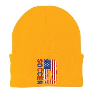 Soccer Usa Flag For Soccer Lover Knit Cap Winter Beanie