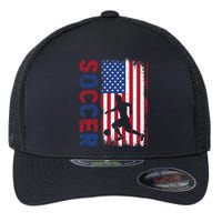 Soccer Usa Flag For Soccer Lover Flexfit Unipanel Trucker Cap