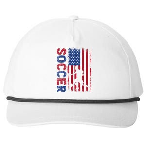 Soccer Usa Flag For Soccer Lover Snapback Five-Panel Rope Hat