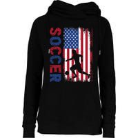 Soccer Usa Flag For Soccer Lover Womens Funnel Neck Pullover Hood