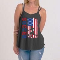 Soccer Usa Flag For Soccer Lover Women's Strappy Tank