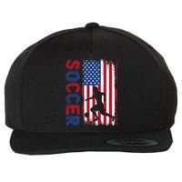 Soccer Usa Flag For Soccer Lover Wool Snapback Cap