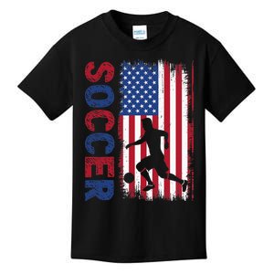 Soccer Usa Flag For Soccer Lover Kids T-Shirt