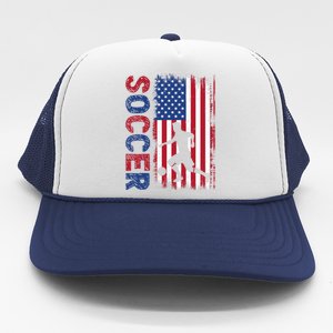 Soccer Usa Flag For Soccer Lover Trucker Hat