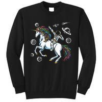 Space Unicorns Funny Astronaut Planet Travel Tall Sweatshirt