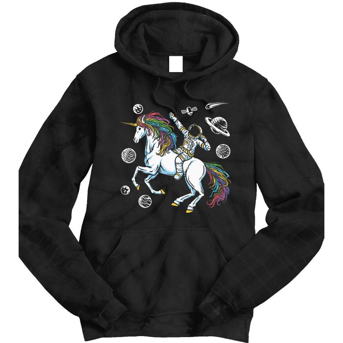 Space Unicorns Funny Astronaut Planet Travel Tie Dye Hoodie