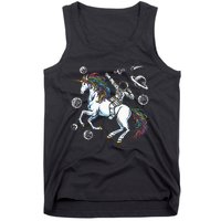 Space Unicorns Funny Astronaut Planet Travel Tank Top