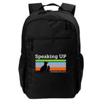 Speaking Up For Those Who CanT Stop Animal Abuse Awareness Backpack