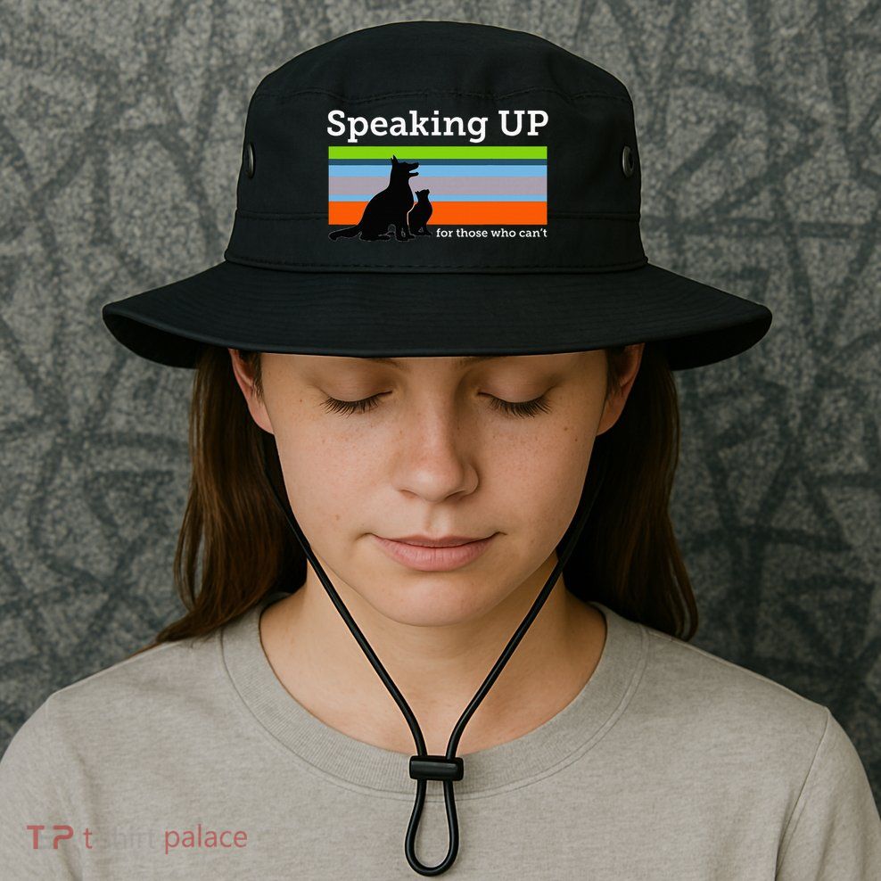 Speaking Up For Those Who CanT Stop Animal Abuse Awareness Bucket Hat