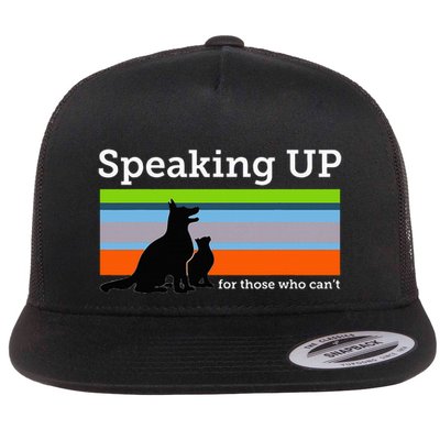 Speaking Up For Those Who CanT Stop Animal Abuse Awareness Flatbill Hat