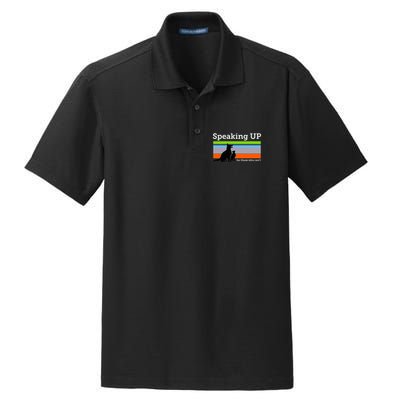 Speaking Up For Those Who CanT Stop Animal Abuse Awareness Dry Zone Grid Polo