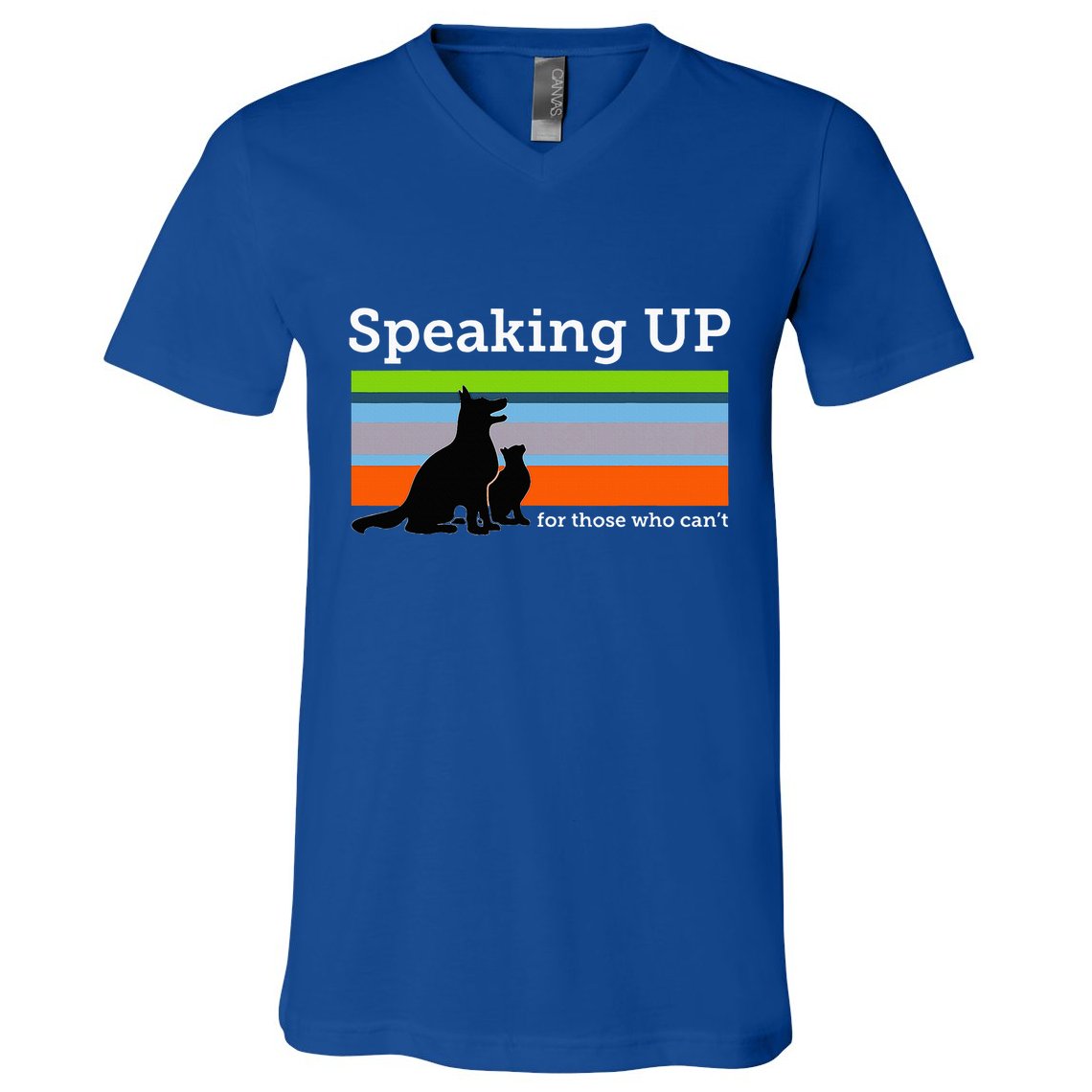 Speaking Up For Those Who CanT Stop Animal Abuse Awareness V-Neck T-Shirt