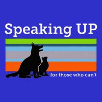 Speaking Up For Those Who CanT Stop Animal Abuse Awareness 16 in Basic Backpack