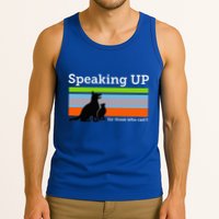 Speaking Up For Those Who CanT Stop Animal Abuse Awareness Tank Top