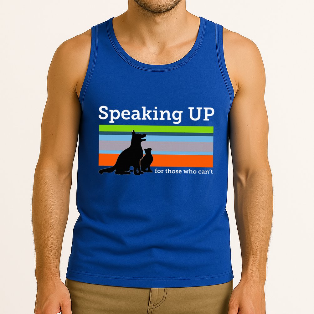 Speaking Up For Those Who CanT Stop Animal Abuse Awareness Tank Top