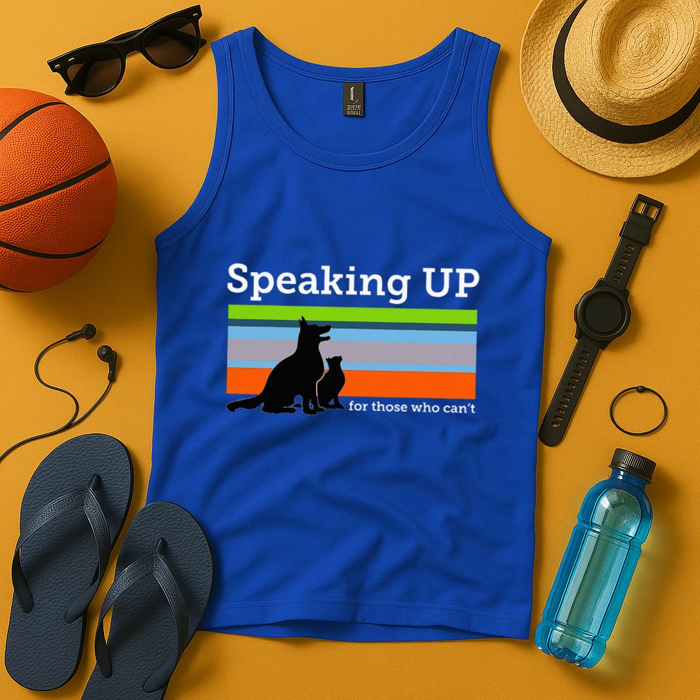 Speaking Up For Those Who CanT Stop Animal Abuse Awareness Tank Top