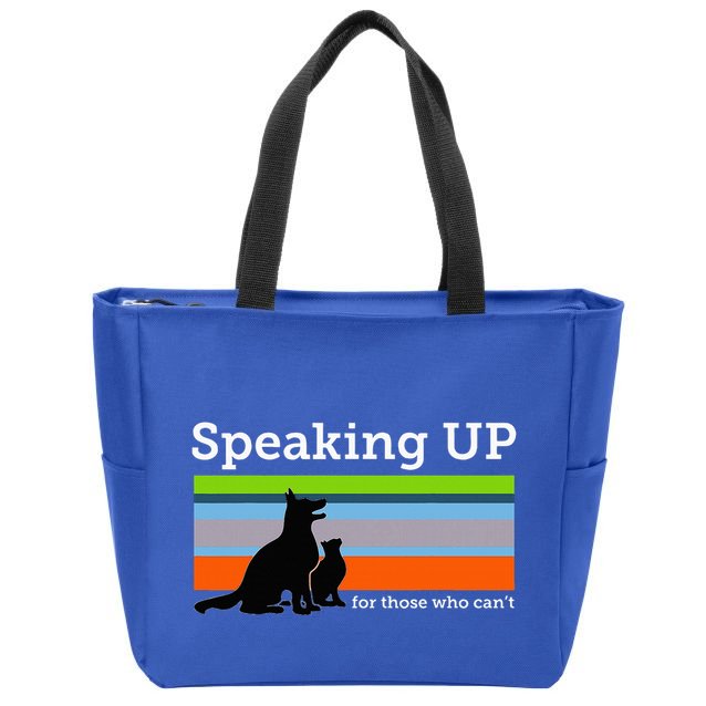 Speaking Up For Those Who CanT Stop Animal Abuse Awareness Zip Tote Bag