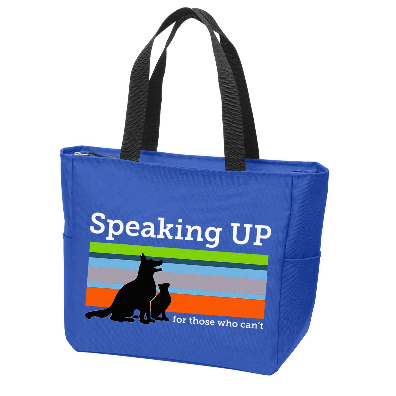 Speaking Up For Those Who CanT Stop Animal Abuse Awareness Zip Tote Bag