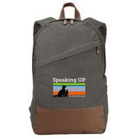 Speaking Up For Those Who CanT Stop Animal Abuse Awareness Cotton Canvas Backpack