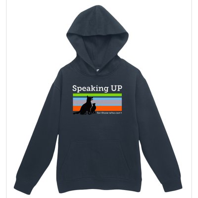 Speaking Up For Those Who CanT Stop Animal Abuse Awareness Urban Pullover Hoodie