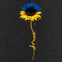 Sunflower Ukrainian Flag Tee I Stand With Ukraine Peace Gift 7 Panel Mesh Trucker Snapback Hat