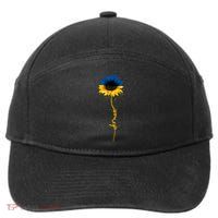 Sunflower Ukrainian Flag Tee I Stand With Ukraine Peace Gift 7-Panel Snapback Hat