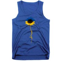 Sunflower Ukrainian Flag Tee I Stand With Ukraine Peace Gift Tank Top